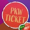 Parkticket PKW Parkplatz A (Apfel) AK